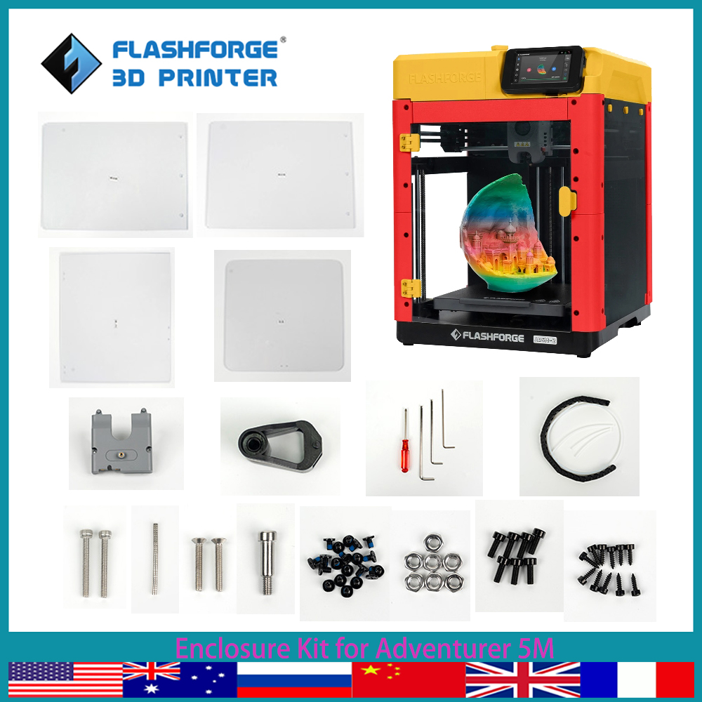 Enclosure 3D Printing - FLASHFORGE Gehäuse-Panel-Kit für Adventurer 5M 3D-Drucker-Teilekit.