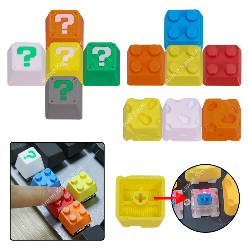 3D Printing Question - Cartoon-Fragezeichen-Käse Personalisiertes Design Richtungstasten 3D-Gedruckte Kreuzachsen-Mechanische