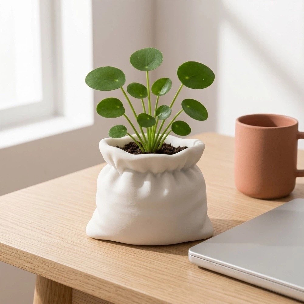 3D Printing Pot - Moderne Dekorative 3D-Gedruckte Blumenvase Multifunktionale Beutelförmige