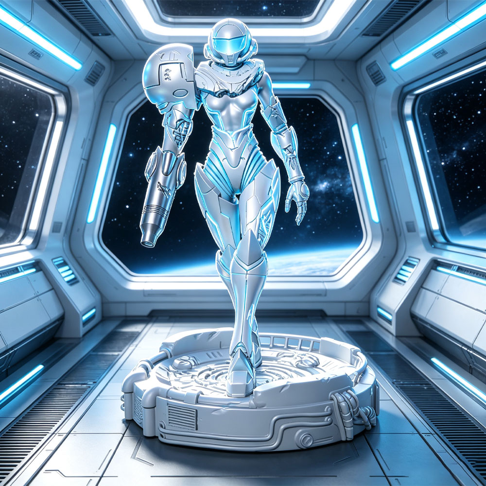 3D Printing Jobs - 1/24 Sci-Fi-Rüstungskriegerin, weibliches Kriegerin-Resin-Modellbausatz, mini 3D-gedrucktes