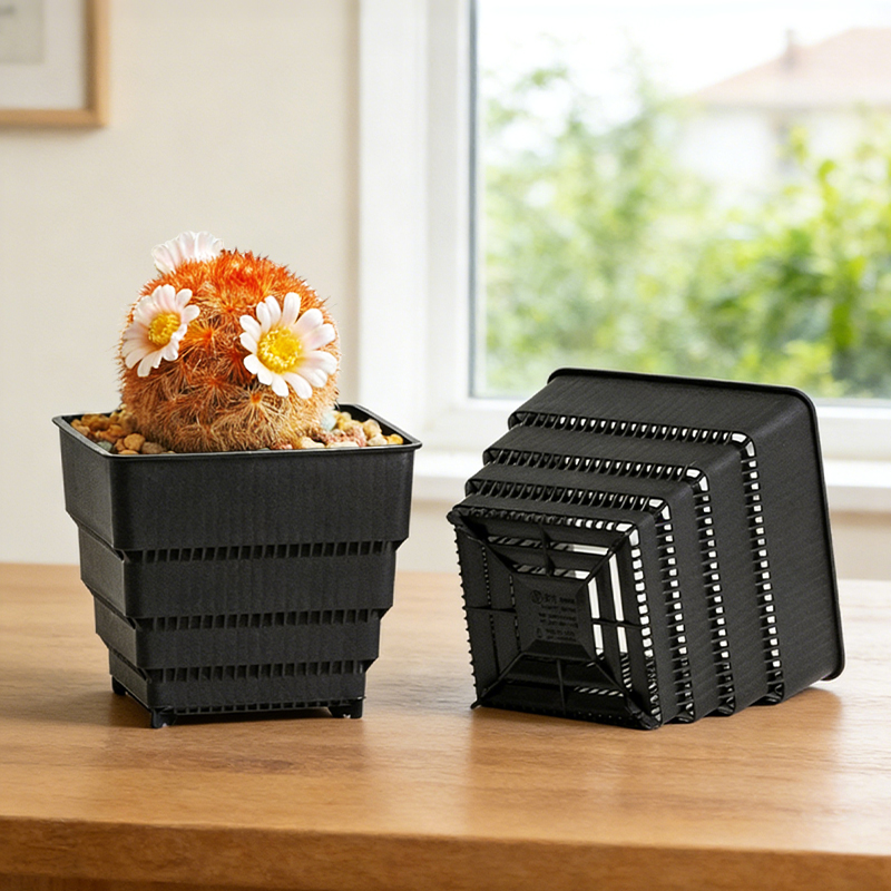 3D Printing Pot - MESHPOT 6er-Pack Quadratische Töpfe für Sukkulenten