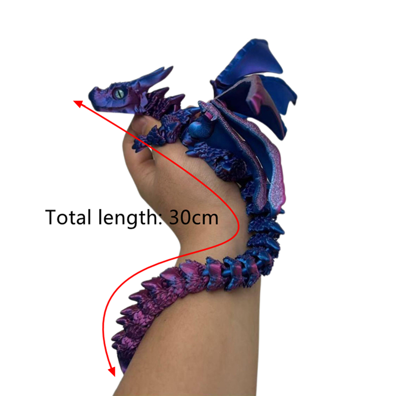 3D Printing Jobs - 3D-gedruckte geflügelte Kutsche Drachenfigur mit zufälligen