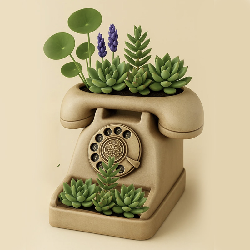 3D Vintage Drehscheiben-Telefo – 3D Printing Pot Bewertung und Preis