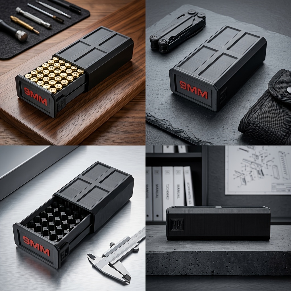 3D-Gedruckte 9mm Munitionsbox, – Enclosure 3D Printing Bewertung und Preis