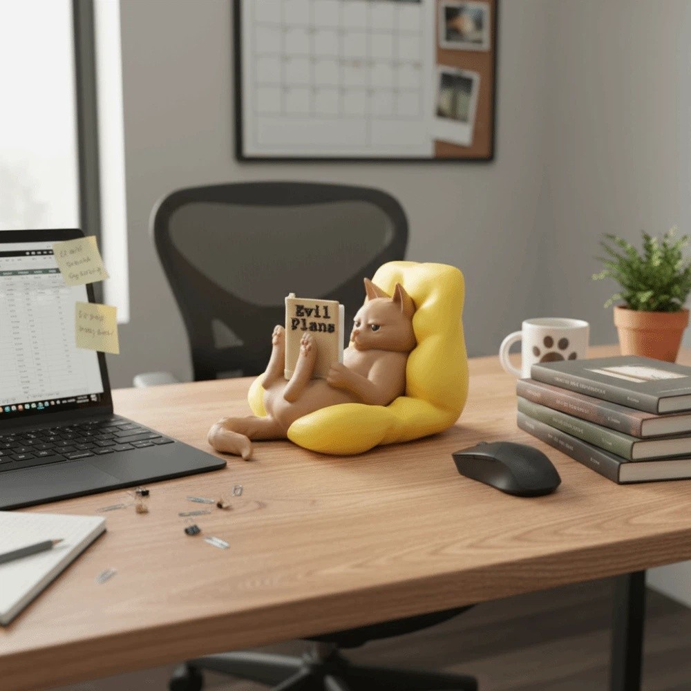 3D-Gedruckte Lesende Katzenfig – 3D Printing Mockup Bewertung und Preis