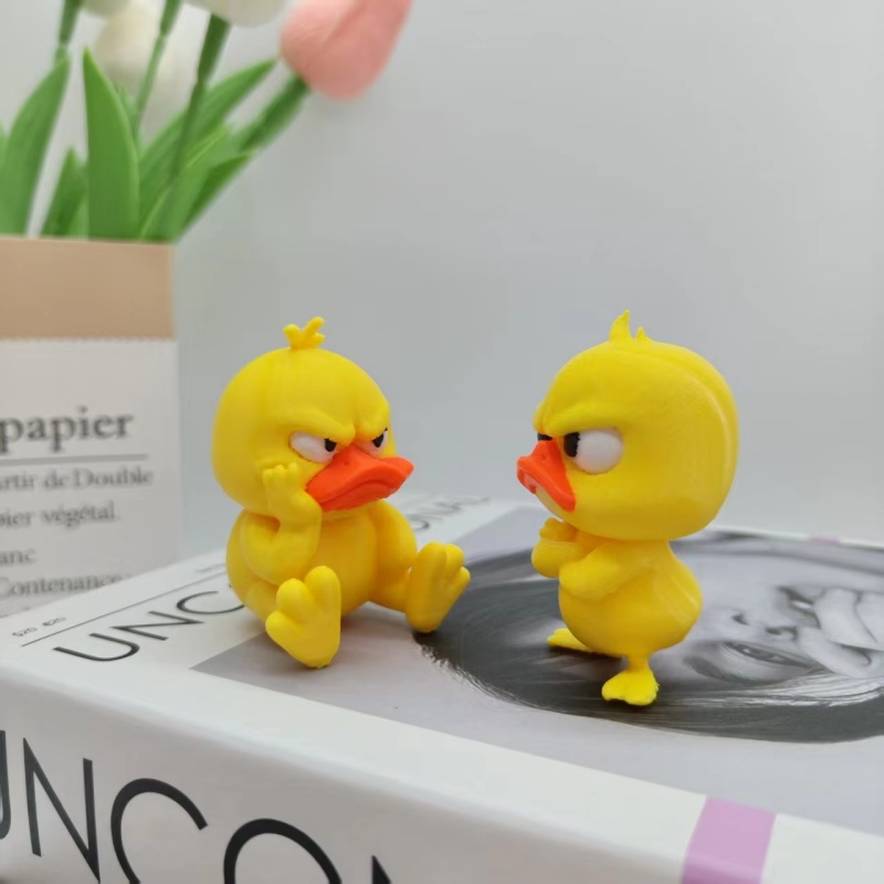 3D-gedruckte wütende gelbe Ent – 3D Printing Mockup Bewertung und Preis