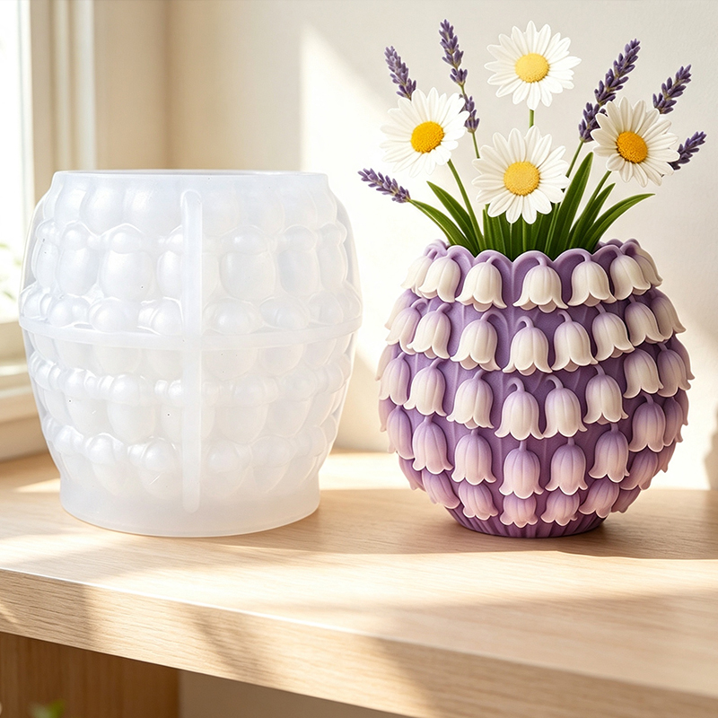 3D Maiglöckchen-Vasen-Silikonf – 3D Printing Pot Bewertung und Preis