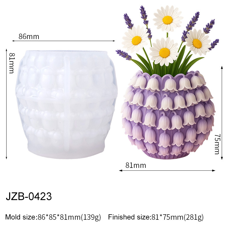 3D Maiglöckchen-Vasen-Silikonf – 3D Printing Pot Bewertung und Preis