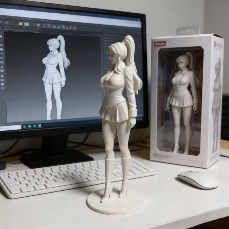 3D-gedrucktes Ornament „Pure D – 3D Printing Mockup Bewertung und Preis